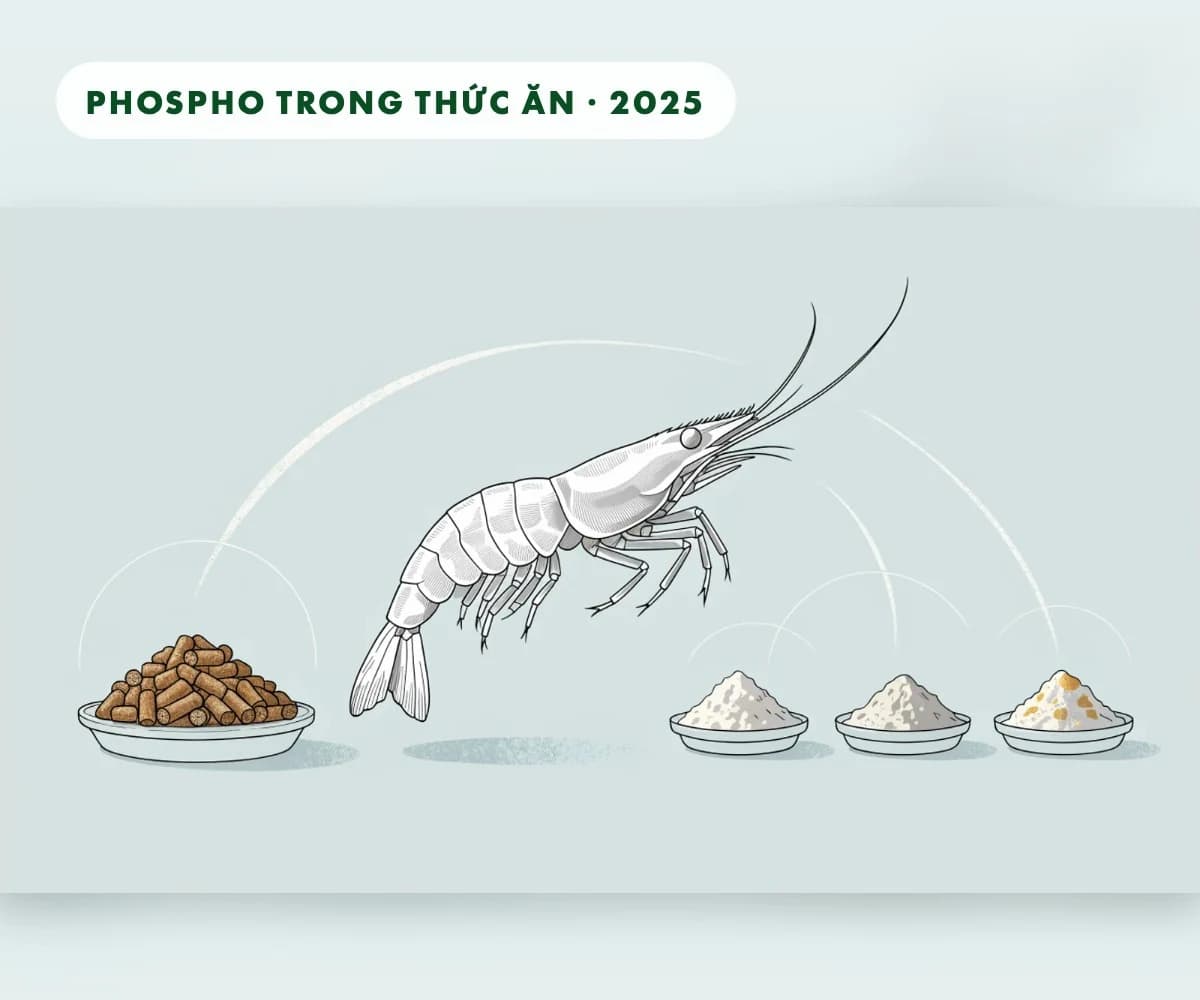Phosphorus in whiteleg shrimp feed: understanding phosphate sources and digestibility