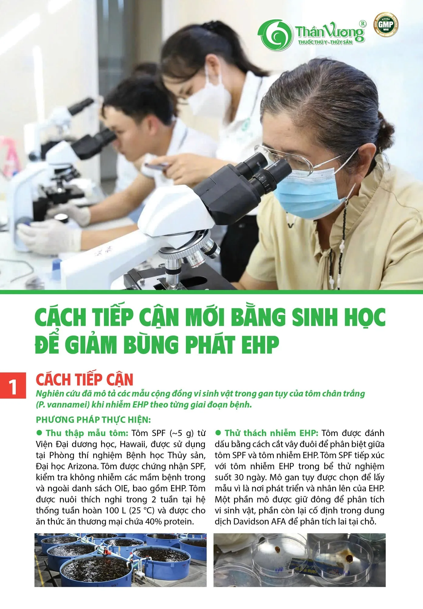 A New Biological Approach to Reduce EHP Outbreaks
