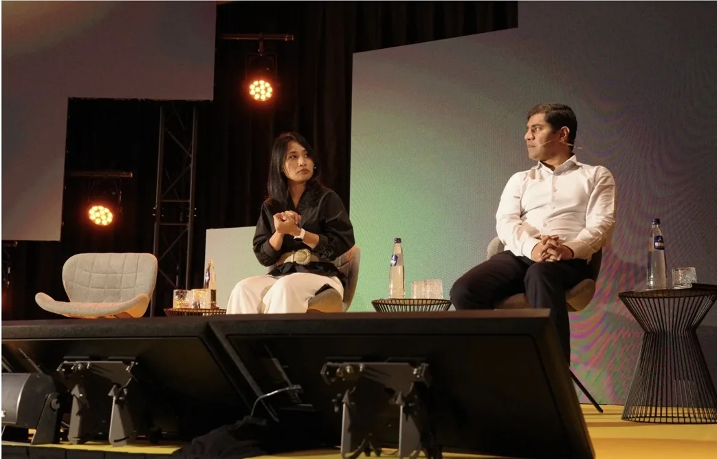 Liris Maduningtyas (left) at the opening session of Global Shrimp Forum 2026