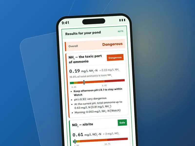 Calculator results on a phone