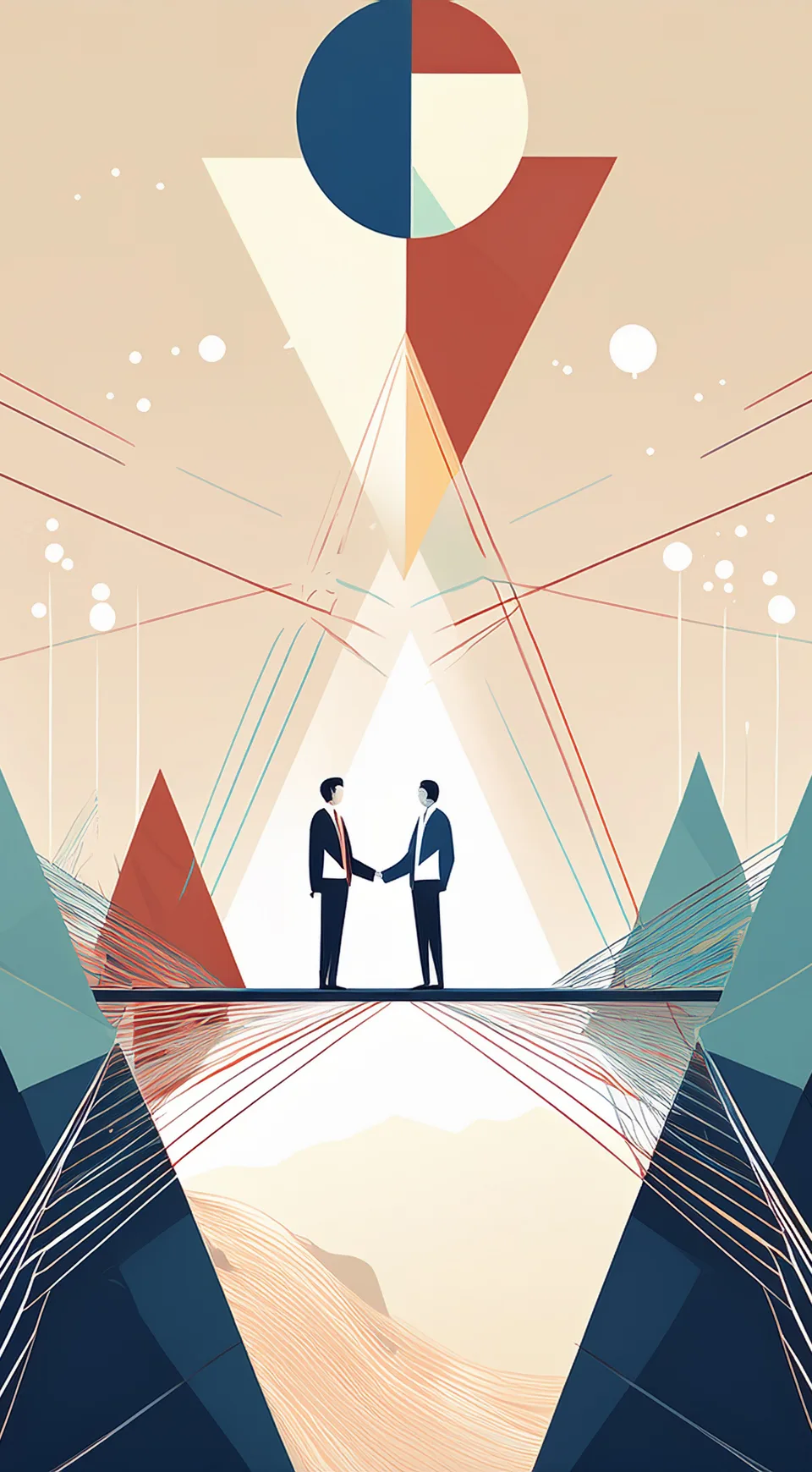 Domestic and international co-production partnership illustration