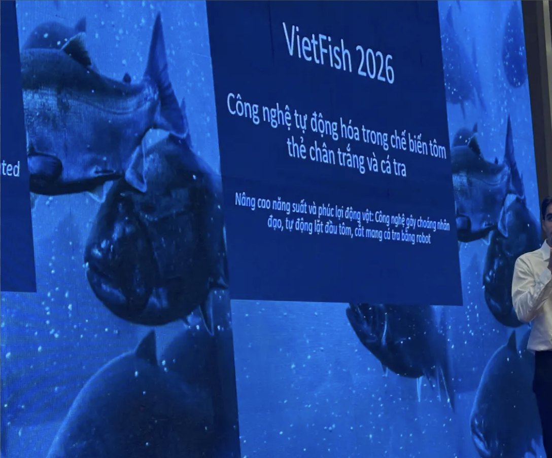 Optimar slide on automating whiteleg shrimp and pangasius processing