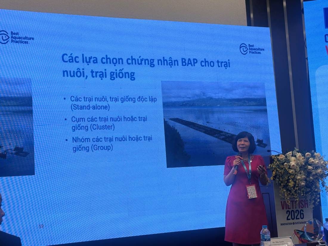 Slide of BAP certification options for farms and hatcheries